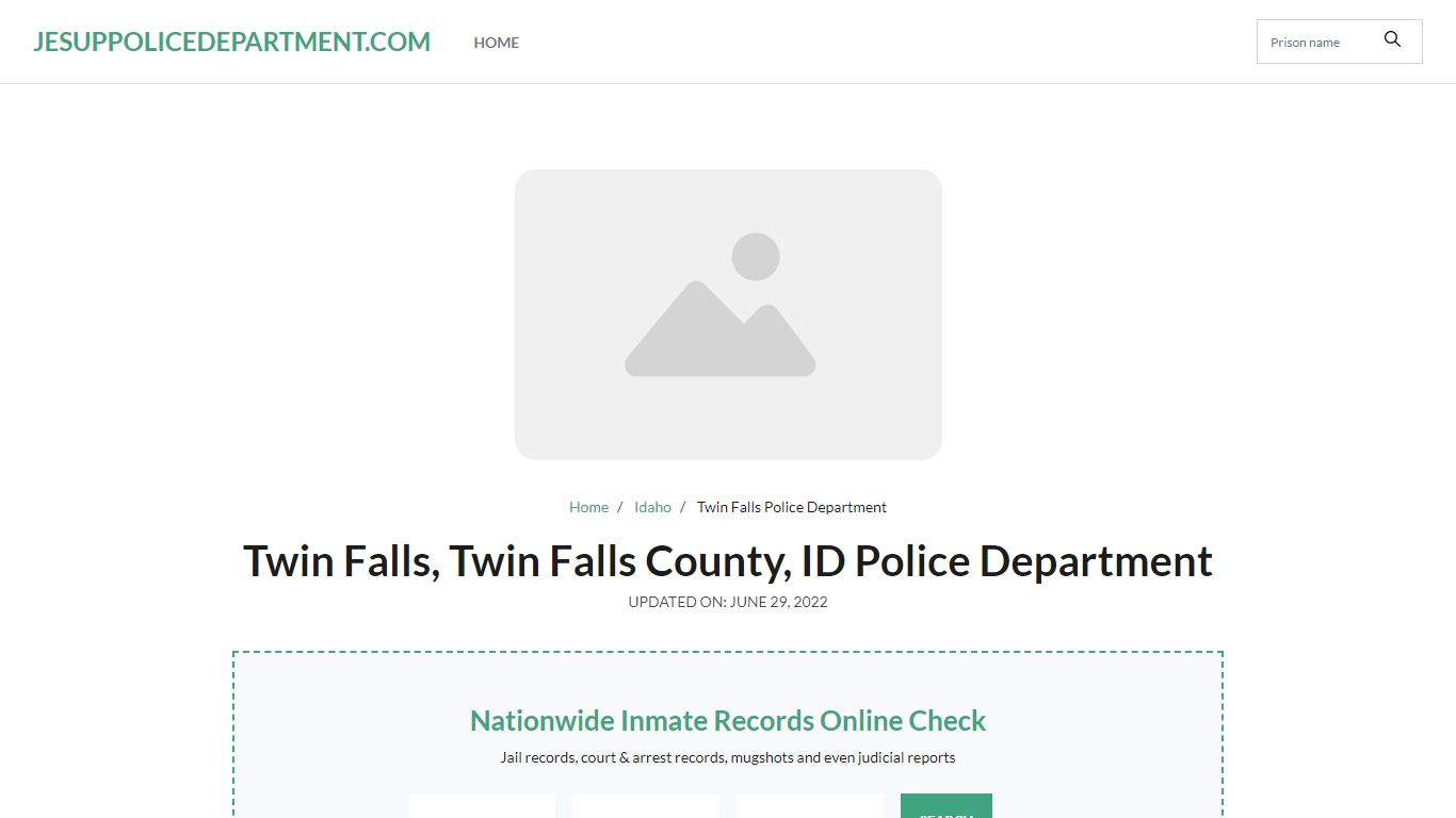 Twin Falls, ID Police - City Jail Inmates, Arrests